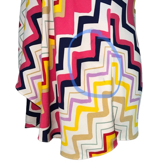 DIANE von FURSTENBERG Women’s Sleeveless Multi Color Silk Blouse Size 2 - Picture 8 of 9